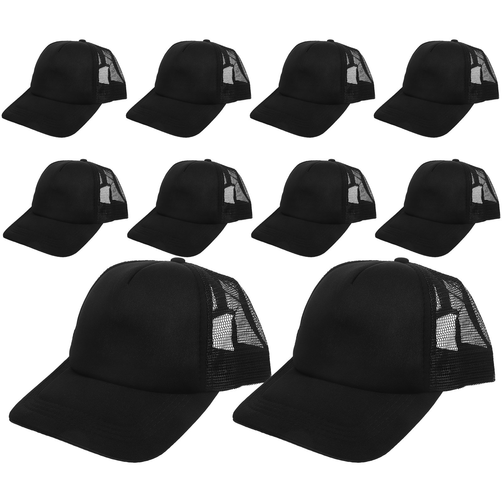 Hat Sublimation Blank - 10 Stück Leere Mesh-Baseballkappen für Sublimationsdruck