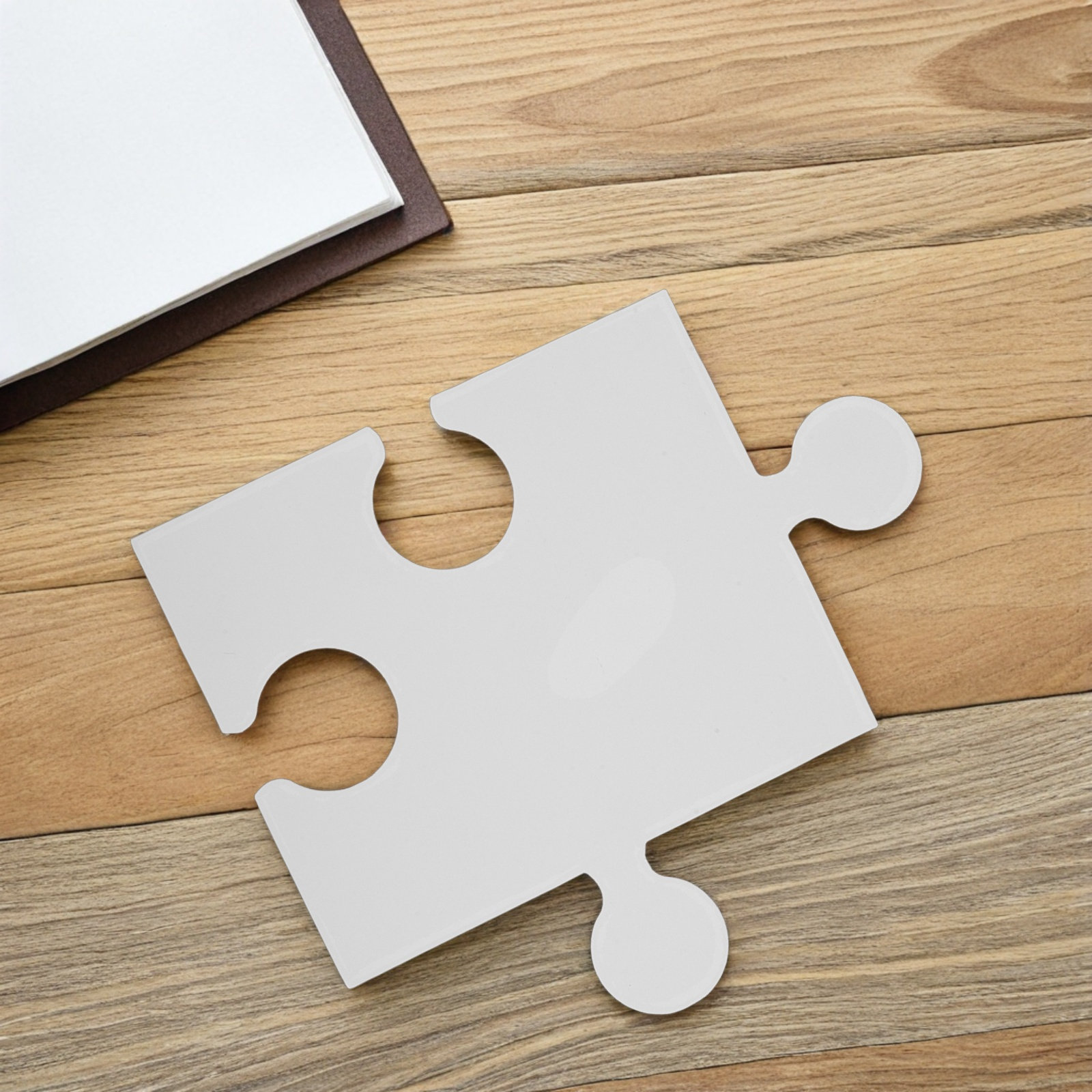 Puzzle Blank White - 60 Stück große leere Puzzleteile aus