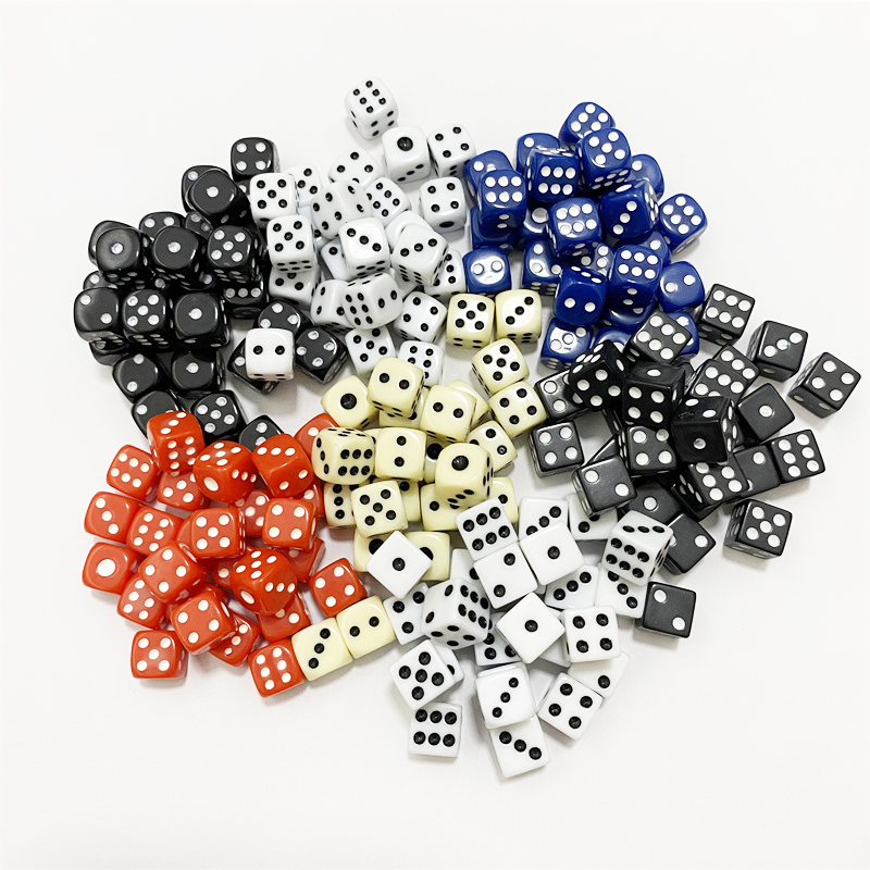 Puzzle Blank White - 50 Stück 10 mm Acryl-Würfel mit