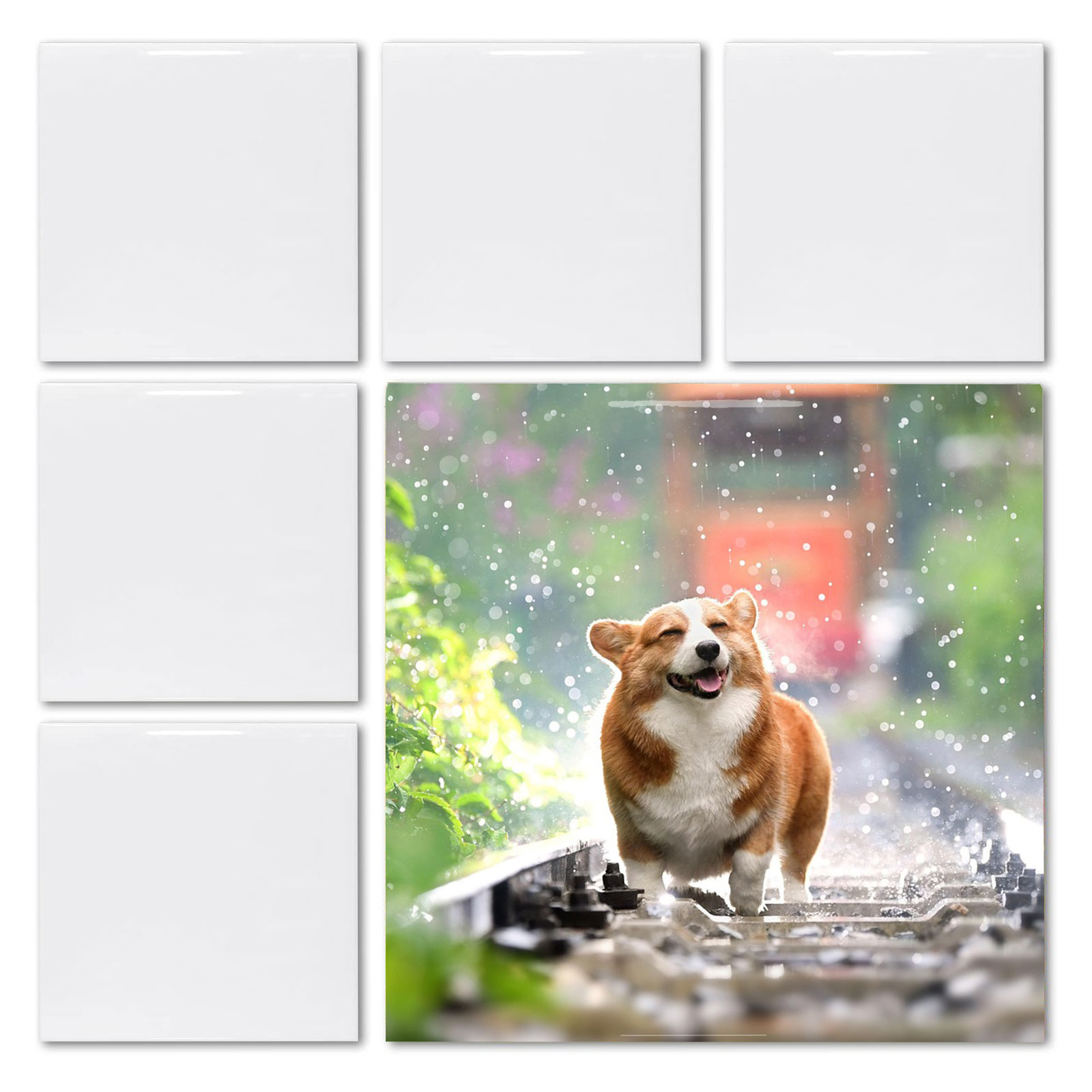 Ceramic Tile Blank - 20 Stück 4' x 4' Sublimations-Blanko-Fliesen,