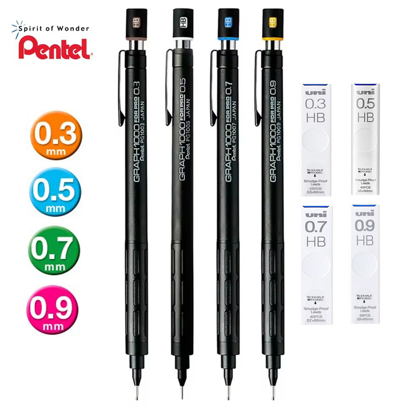 Pentel Pen Energel - Pentel PG1000 Graph für PRO Black