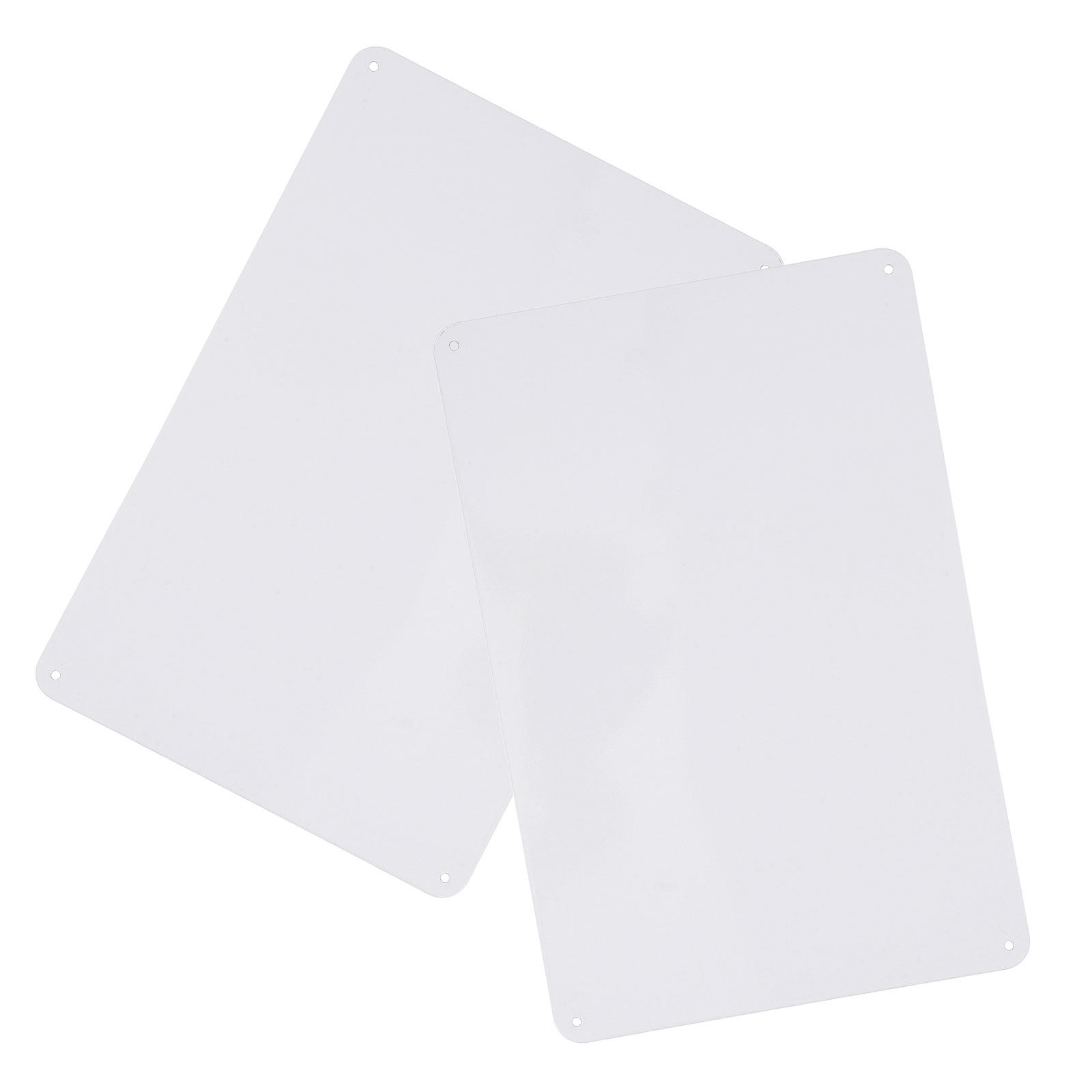Yard Sign Blank - 2 Stück stabile Blechschilder aus Weißblech,