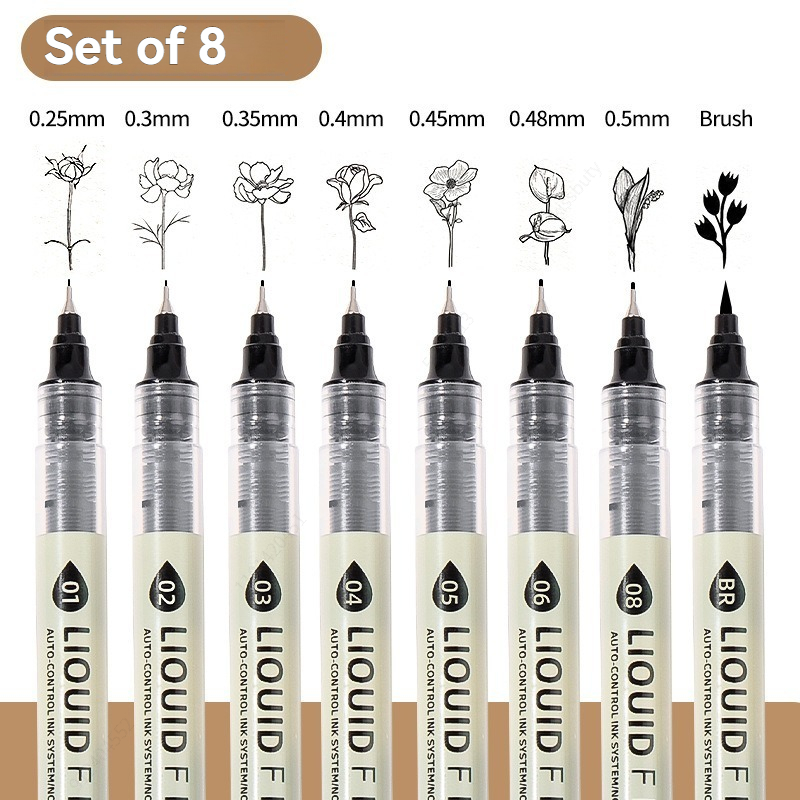 12 Tibs Schwarze Stifte Feine  – Copic Marker Sketch Bewertung und Preis