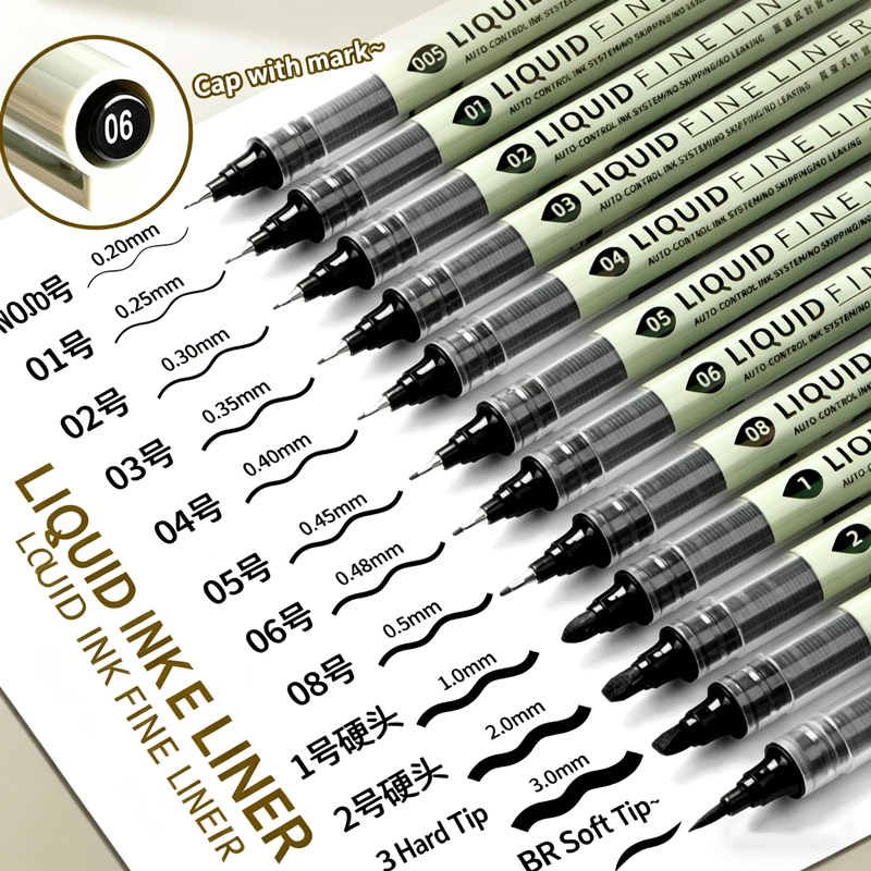 12 Tibs Schwarze Stifte Feine  – Copic Marker Sketch Bewertung und Preis
