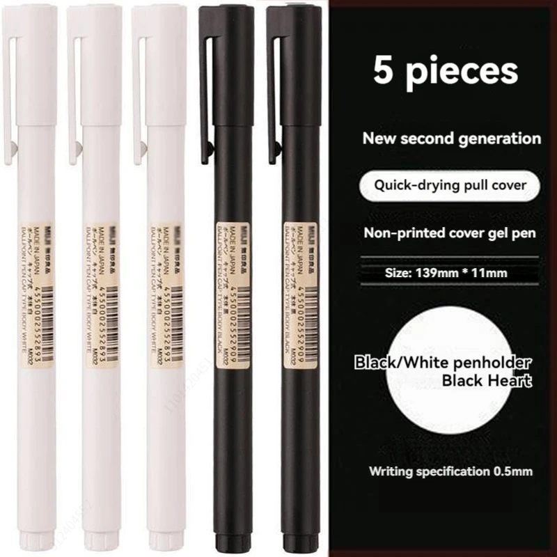 0,5 mm schwarz/weißer Gelstift – Muji Stationery Gel Pen Bewertung und Preis