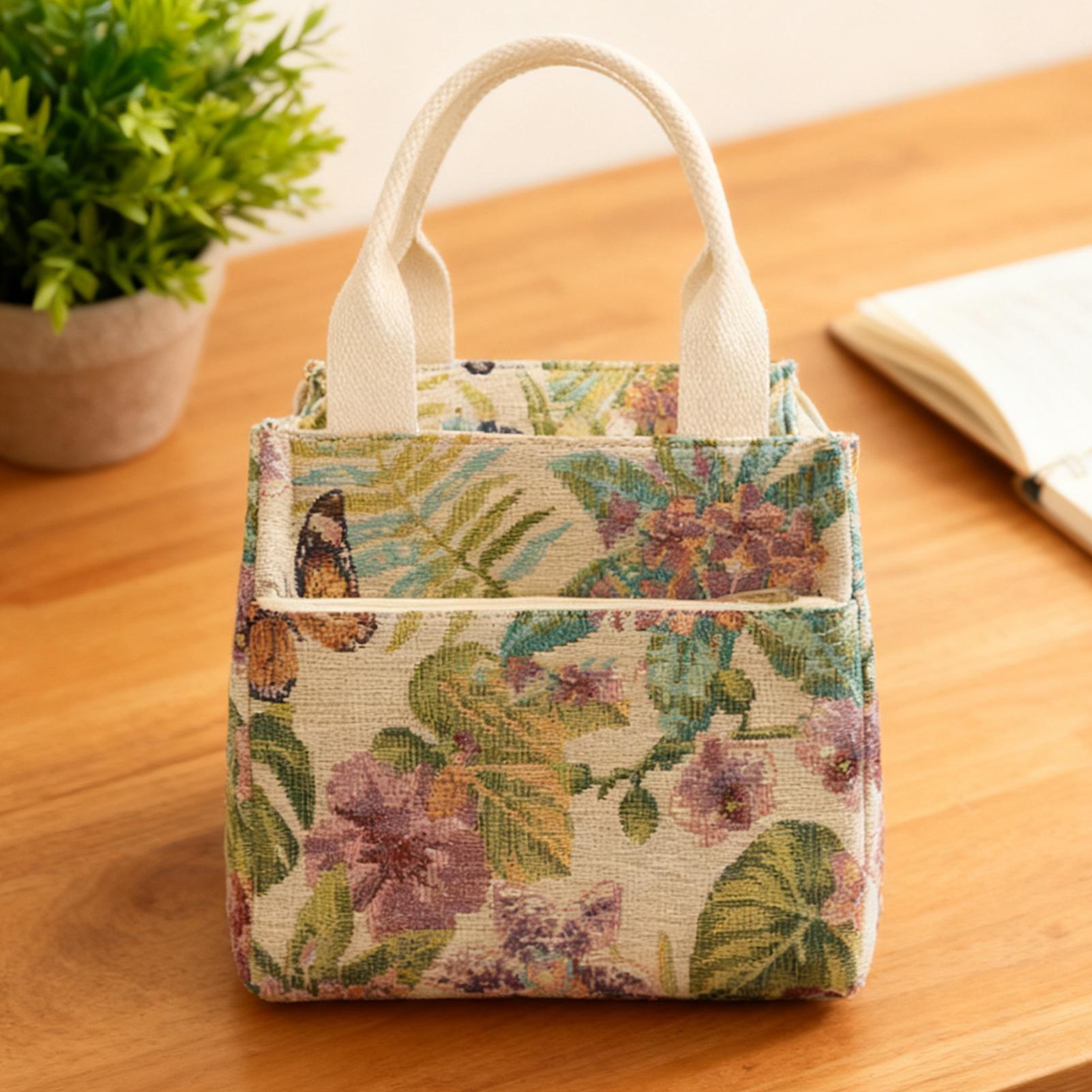 Isolierte Lunchtasche mit Blum – Tote Bag Sublimation Bewertung und Preis