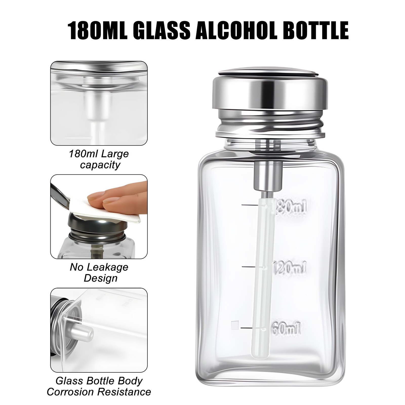180ml Nagellackflasche mit Pum – Water Bottle Blank Bewertung und Preis