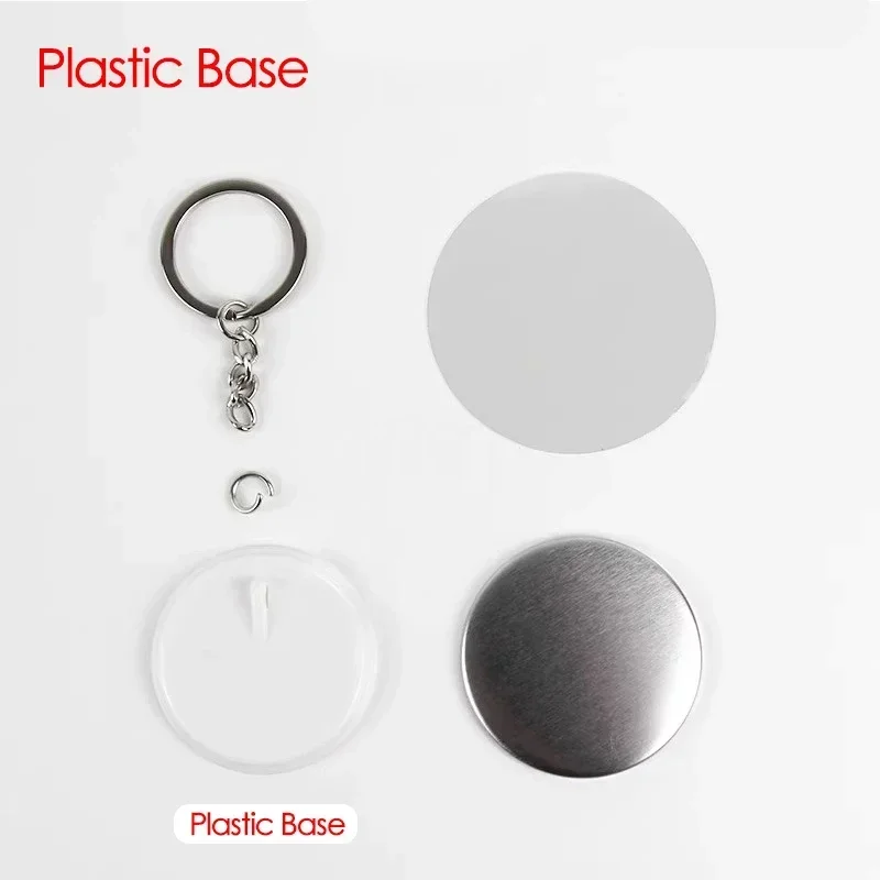 100PCS 44mm 58mm Schlüsselanhä – Button Badge Blank Bewertung und Preis