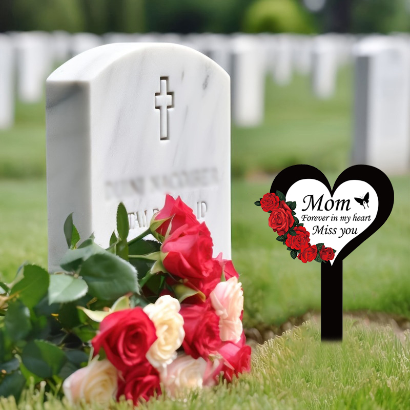 2024 Friedhof Memorial Herz Fo – Yard Sign Blank Bewertung und Preis