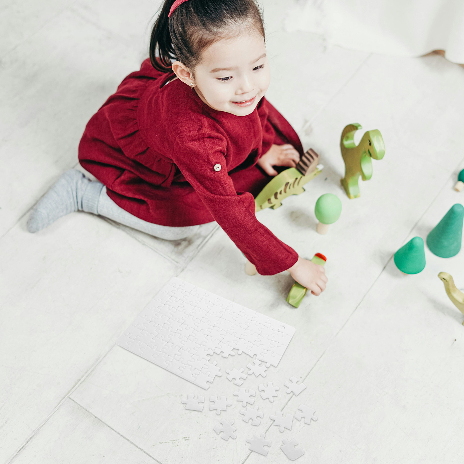 4 Blatt Leere Puzzleteile Weiß – Puzzle Blank White Bewertung und Preis