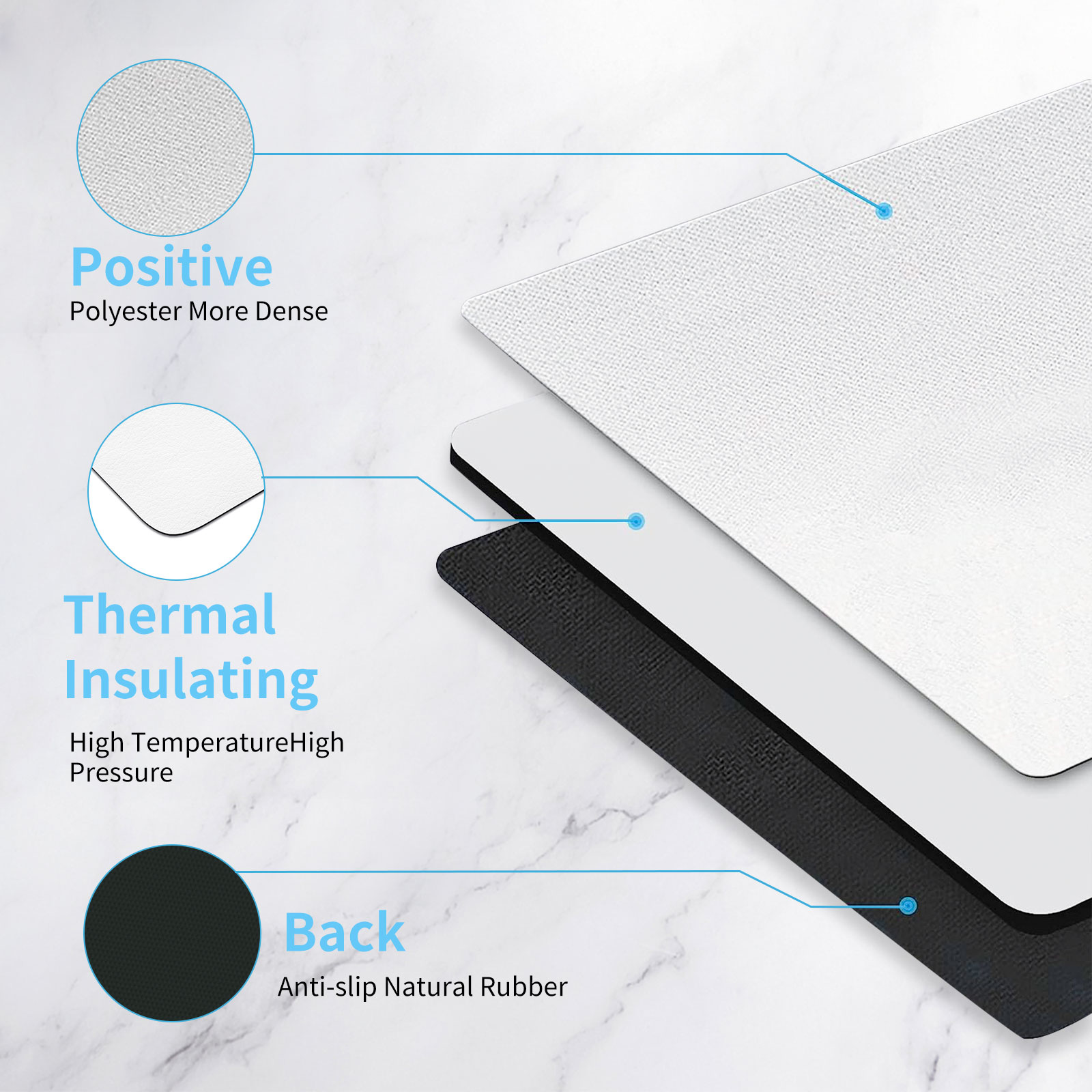 8 Stück Sublimations-Mauspad,  – Mouse Pad Blank Sublimation Bewertung und Preis
