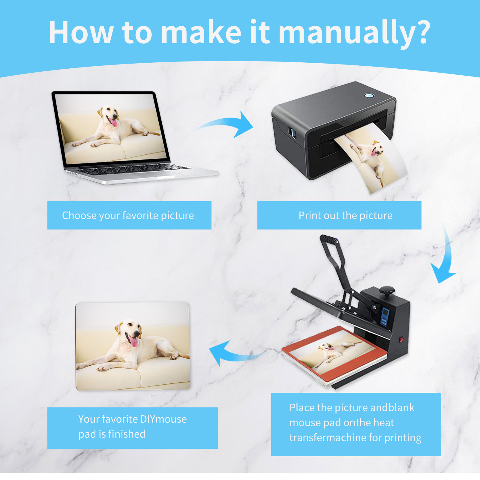 8 Stück Sublimations-Mauspad,  – Mouse Pad Blank Sublimation Bewertung und Preis