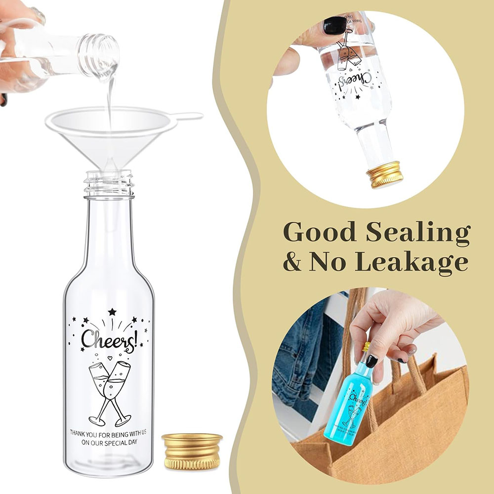 50er-Pack Mini-Likörflaschen,  – Water Bottle Blank Bewertung und Preis