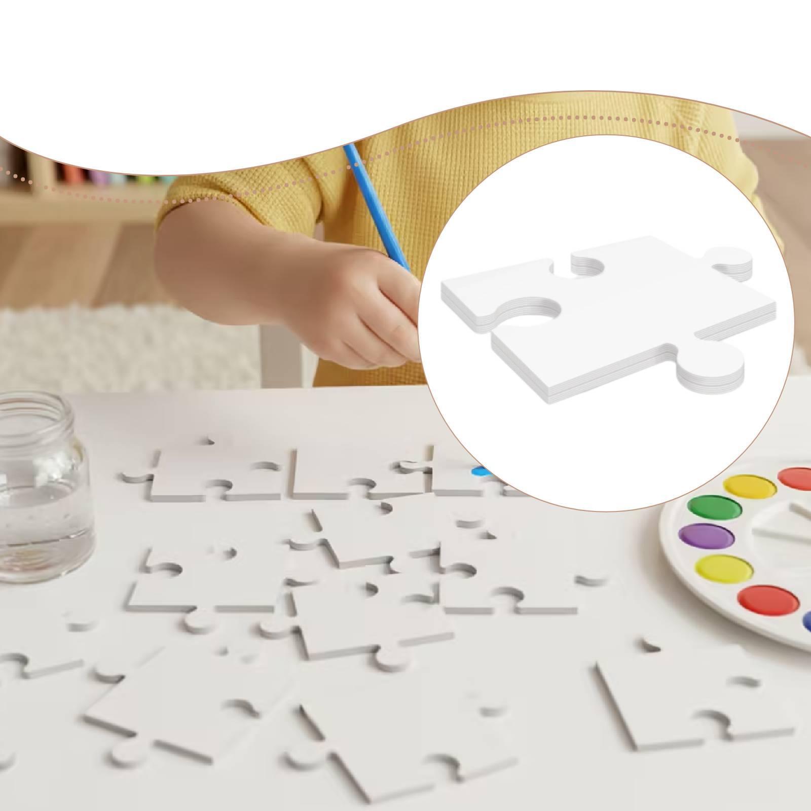 24x Weiße Karton-Puzzle-Rohlin – Puzzle Blank White Bewertung und Preis