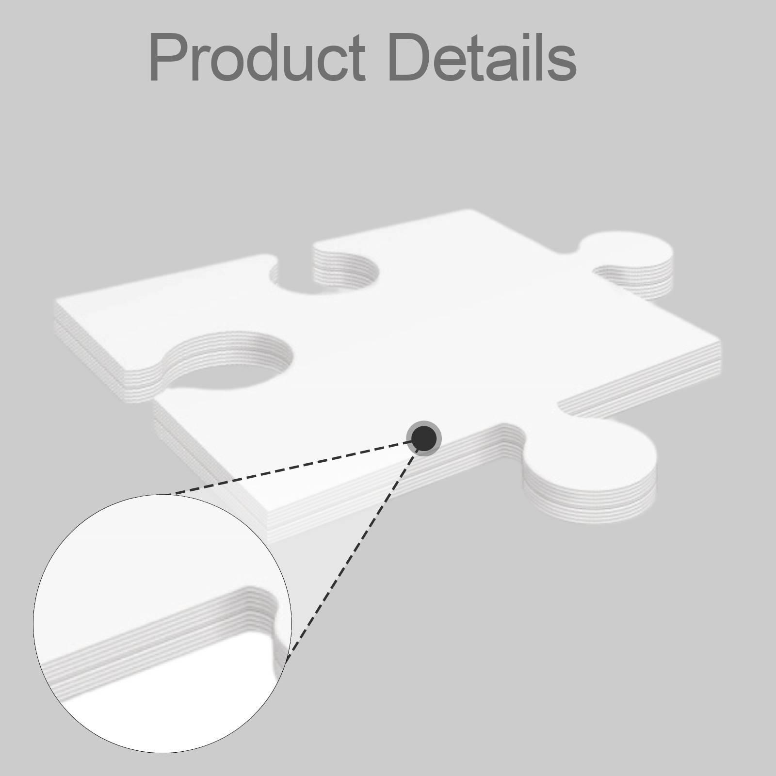 24x Weiße Karton-Puzzle-Rohlin – Puzzle Blank White Bewertung und Preis